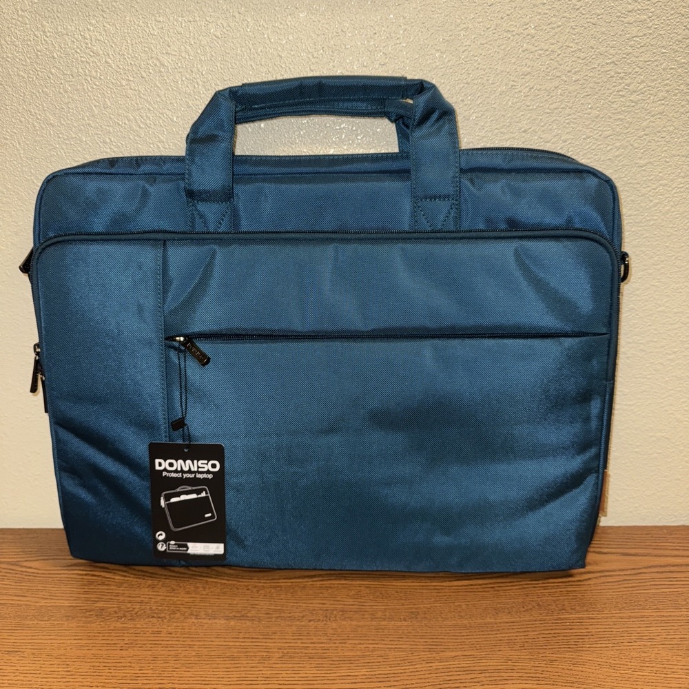 DOMISO 17.3 inch Laptop Bag Business Briefcase 17-17.3 inch, Turquoise